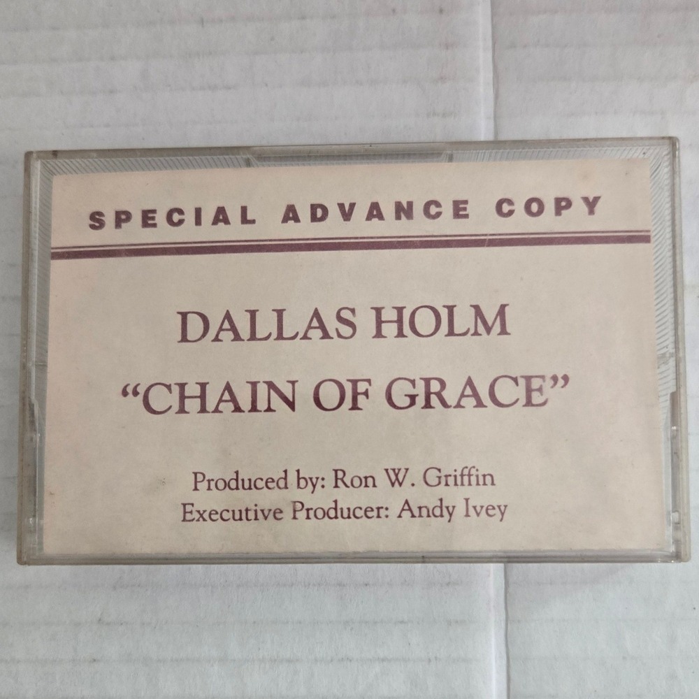 1992 Dallas Holm Chain of Grace Vintage Promo Cassette Tape Made in USA Rare CCM
